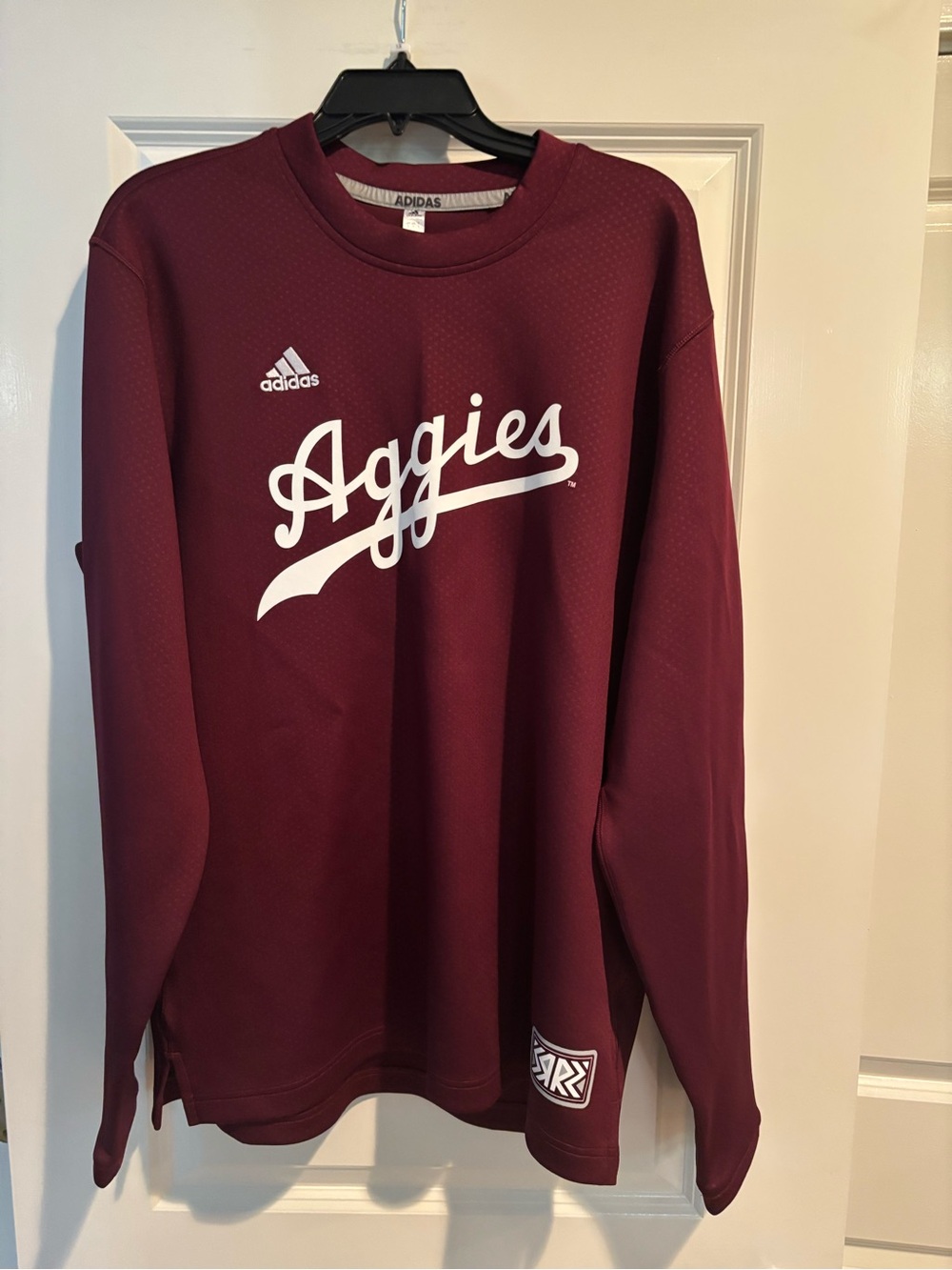 Adidas Texas A&M Aggies Men’s L Maroon Long Sleeve Performance Shirt NCAA